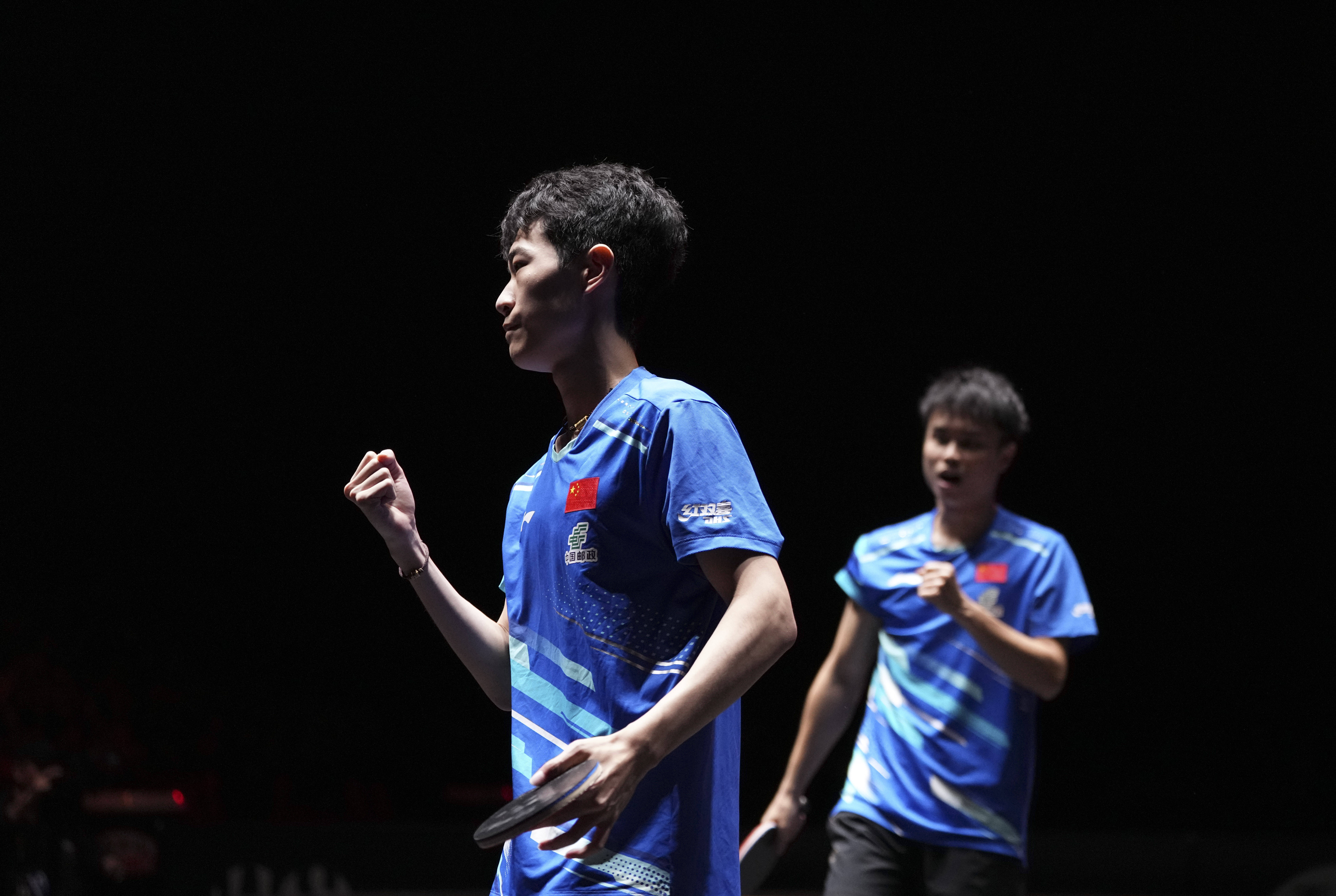 （体育）乒乓球——WTT中国大满贯赛：周启豪/陈俊菘晋级男双决赛