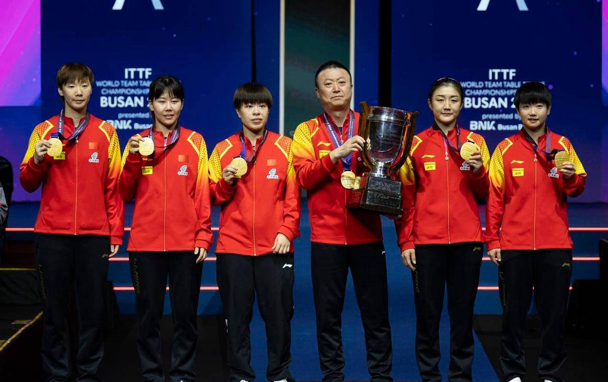 孙颖莎稳居第一，早田希娜排名上升 - 乒乓球世界排名更新