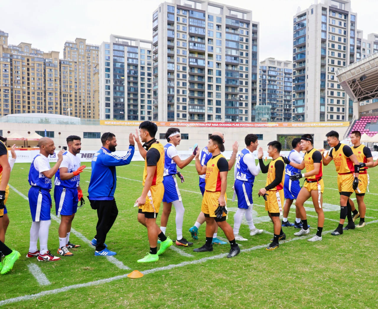 IFAF亚大腰旗橄榄球锦标赛宁波奉化开赛 中国腰旗橄榄球男队首秀获胜